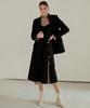 Etmont Slip Button Point Dress Black