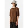 Customellow Brown Soft Half Sleeve Cardigan Cwwam25311brx