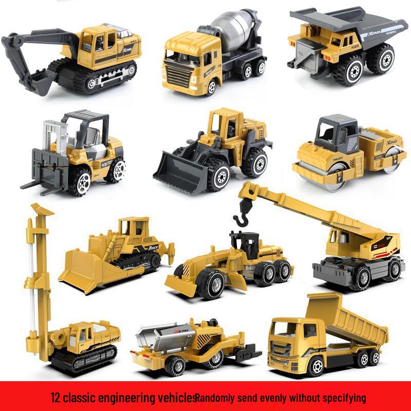 

Мини Набор Сплавных Инженерных Машин - Классические Горячо Продаваемые Игрушечные Машинки для Детей