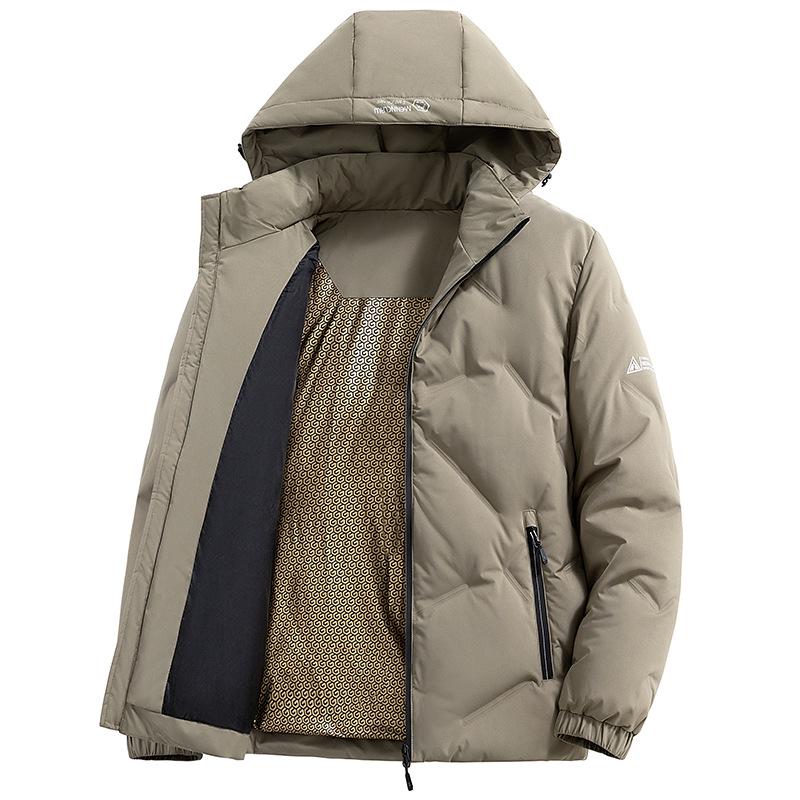 

Men s Black Gold Graphene Water-Repellent Warm Down Jacket 3XL