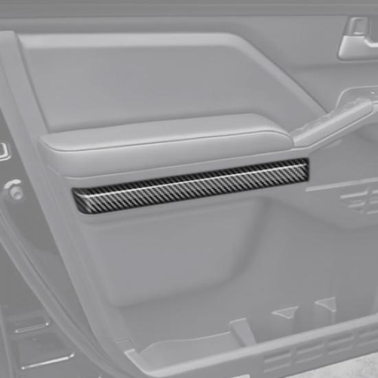 For Toyota Tacoma 2024-2025 Carbon Fiber Door Armrest Decor  Strip Cover Trim 4P