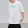 Anta Seria Lifestyle Nadruk z literami Wszechstronny Luźny Odprowadzający wilgoć T-shirt z okrągłym dekoltem i krótkim rękawem Męskie topy Magnolia-White 972428106-1