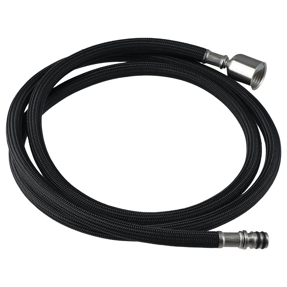 

Black Flexible Conduit Hose Adapter Extender Safe Water Pipe Fittings Bathroom