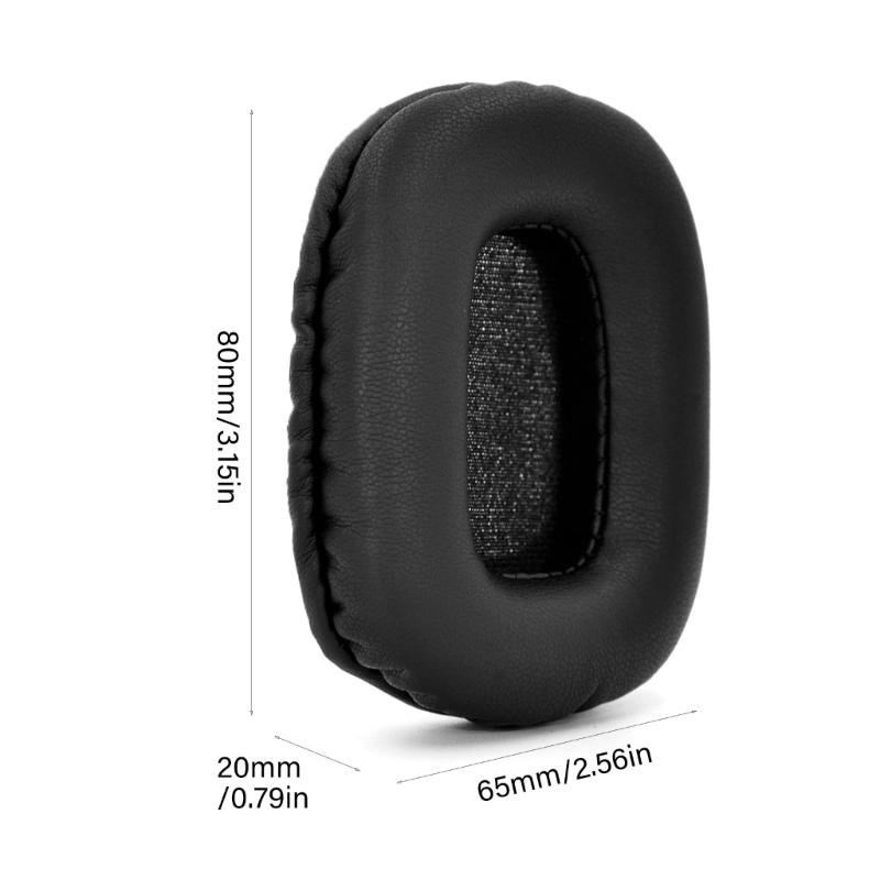 Protein Leather Ear Pad Soft Sponge Cushions Long Wear Comfort Noise Reduction Headphone Accessories for Vxi B550-XT