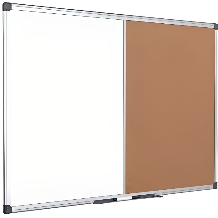 Bi-Office 900 X 600 Mm Avec Cadre En Aluminium Magnétique Dryerase Maya Tableau Combi Blanc/liège…