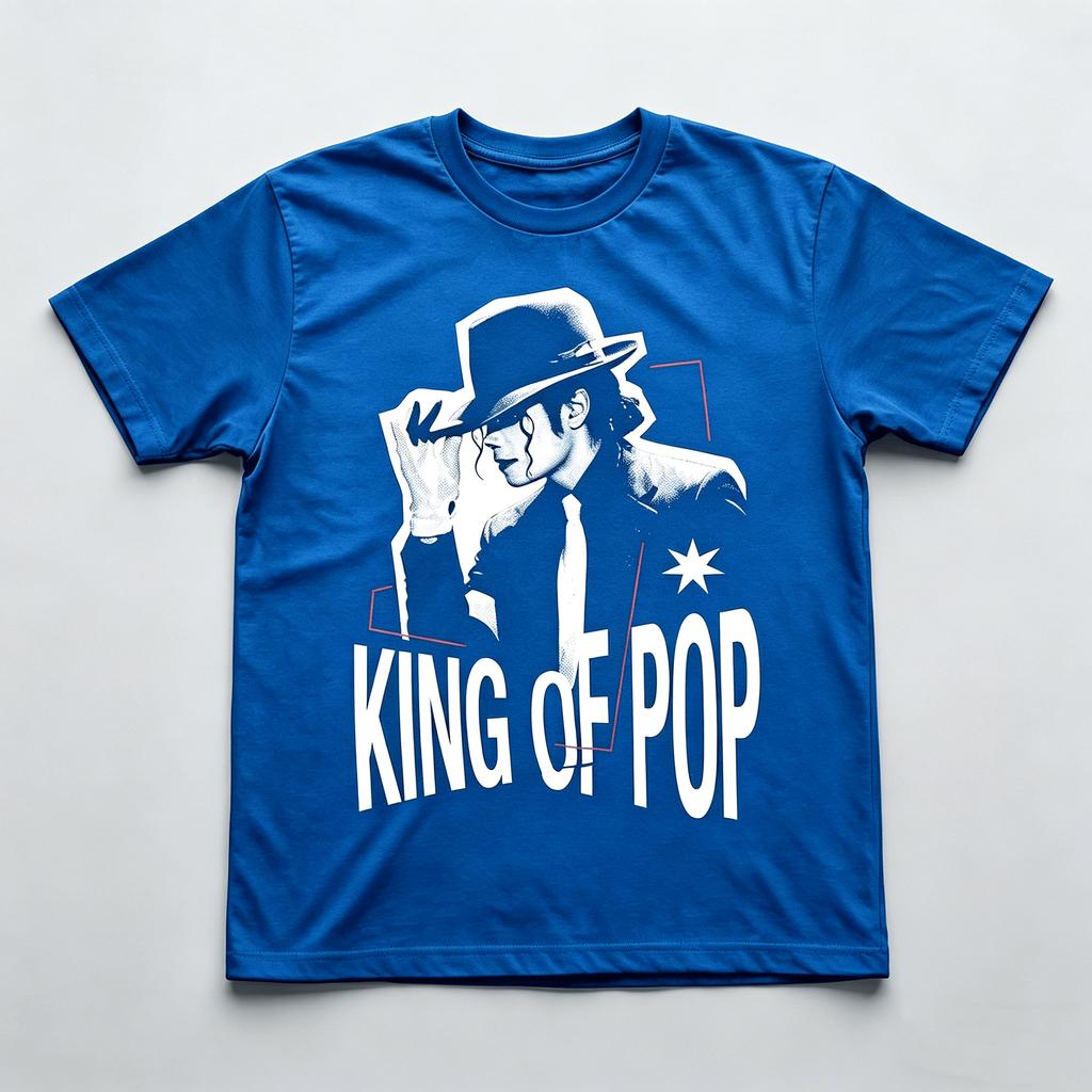 Movie Michael Jackson  MJ King Of POP Graphic Unisex T Shirt Unisex Cotton Short Sleeve Y2k Oversized Tee Streetwear Vintage Tops
