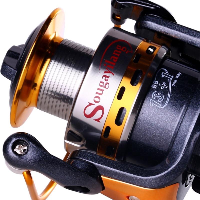 Big Sea Fishing Wheel 14 Ball Bearings Left/Right Interchangeable Metal Spinning Reel Speed 5.5:1