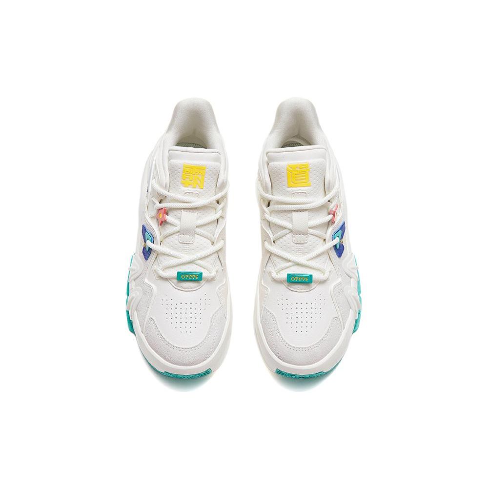 Anta Badass 4 Non-Slip Shock Absorbing Durable Mid-Top Sneakers Women sneakers White 122318080-4