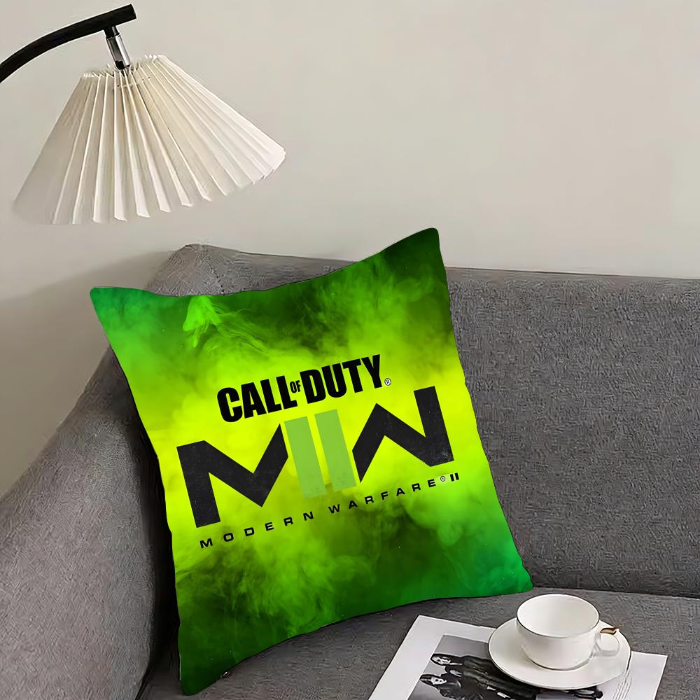 Game C-Call of D-Duty Black Ops Cushion Cover Reversible Plush Pillow Cover – For car, sofa, bedroom, perfect as a gift.