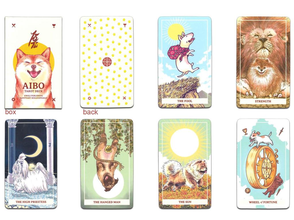 Nichiyu Tarot Card Waite Rider Fortune Telling Tarot Cards That Will Make You 78-card Set, Edition, [Authentic] [AIBO TAROT] "Dog Smile"