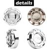 1Pc 252mm(9.92inch) Wheel Center Cap for Ford F350 Wheel Rim Replacement 5C3Z-1130-SA Hub Cap, Chrome 8 Lug Wheel Cover.