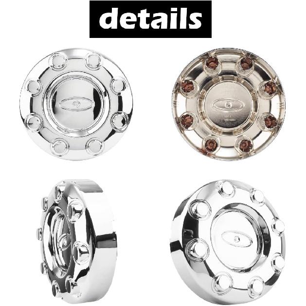 1Pc 252mm(9.92inch) Wheel Center Cap for Ford F350 Wheel Rim Replacement 5C3Z-1130-SA Hub Cap, Chrome 8 Lug Wheel Cover.