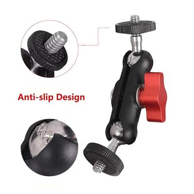 1 Set Kamera-Fotografie-Zubehör - Metall Superklemme Mit Doppel-Kugelkopf Magic Arm Für Monitor Licht Mikrofon Handyhalterung