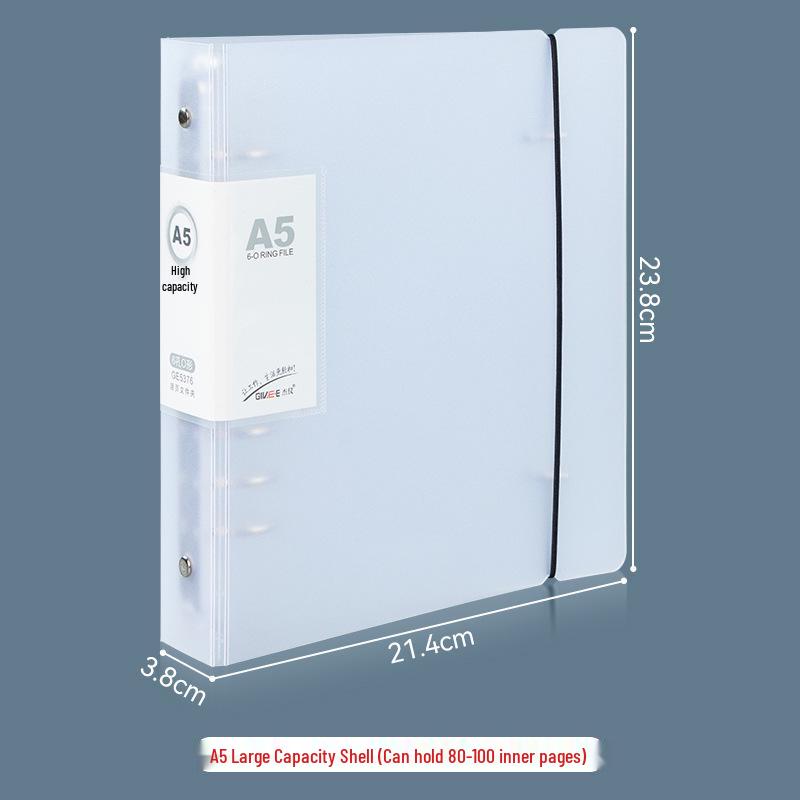 Carpeta A5 con Múltiples Bolsillos para Páginas Interiores de 4-9 Pulgadas, Papel de Colores y Separadores para Almacenamiento de Documentos y Tarjetas Postales