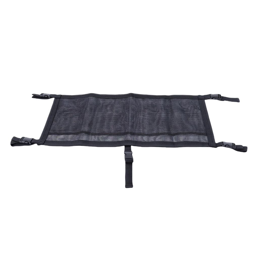 Boat Storage Bag with 3 Divisions Suspended Boat Tackle Life Jacket Mesh Bag Organizer for Leaning Post 4x32x15in