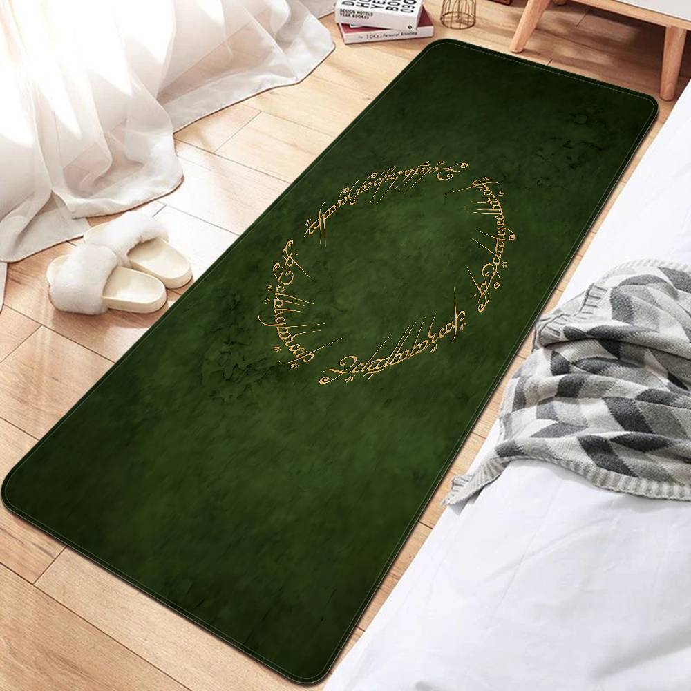 

L-Lord Of The Ring Bathroom Mat Anti-slip Absorb Water Long Strip Cushion Bedroon Mat Hotel Decor Mat 50x80cm