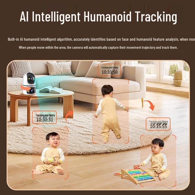 Newmine Wireless AI 360° Home Security Camera CN plug (adapter included)