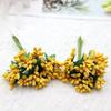 12 STK/Parti Kunstig Blomst Små Bær Pollenbærer Stilk av Ståltråd/Bryllupsblader DIY Krans Roser Kunstig Blomst