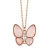 Chic Butterfly Lock Chain Necklace In 18k Gold For Women Stunning Fashion Accessory