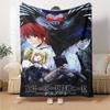 Anime DEATH NOTE Print Flannel Blanket High Quality Warm Comfortable Cover for All Seasons Perfect for Gifts Home Decor