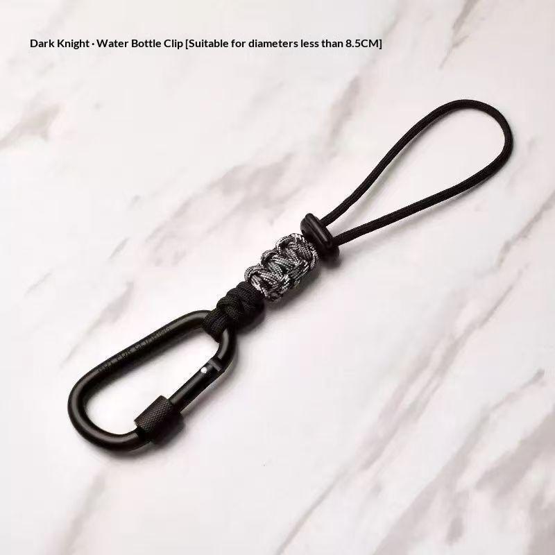 Portable Water Bottle Lanyard Backpack Pendant Keychain Travel Mountaineering Essential Water Bottle Buckle Hanging