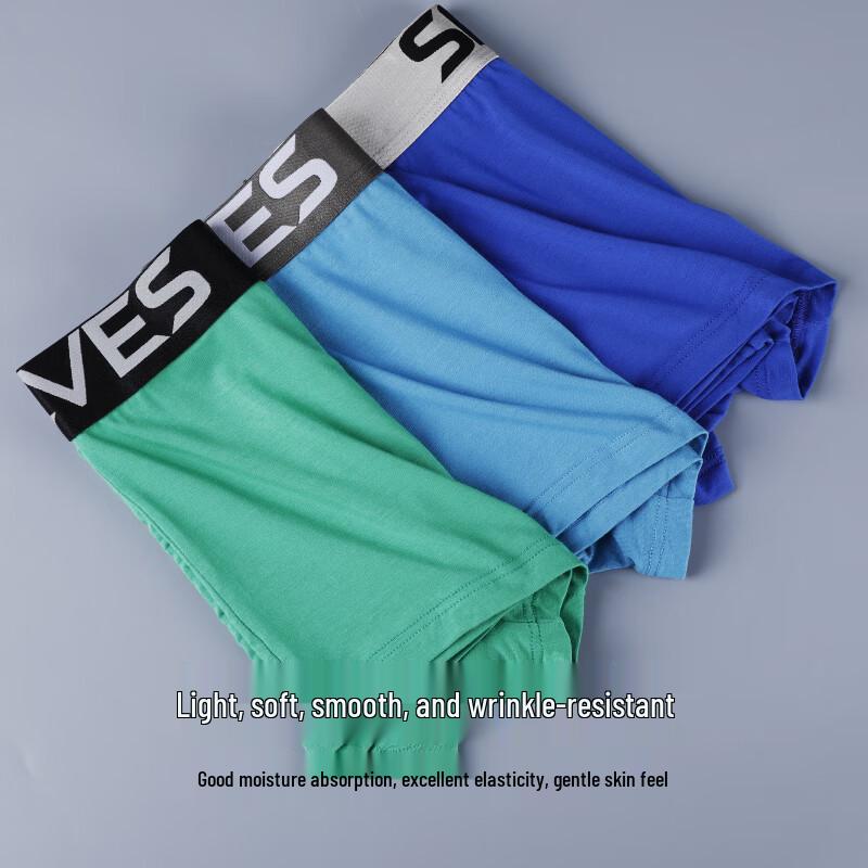 Sevenwolves Men's Ice Silk Antibacterial Boxer Briefs (7-Pack)