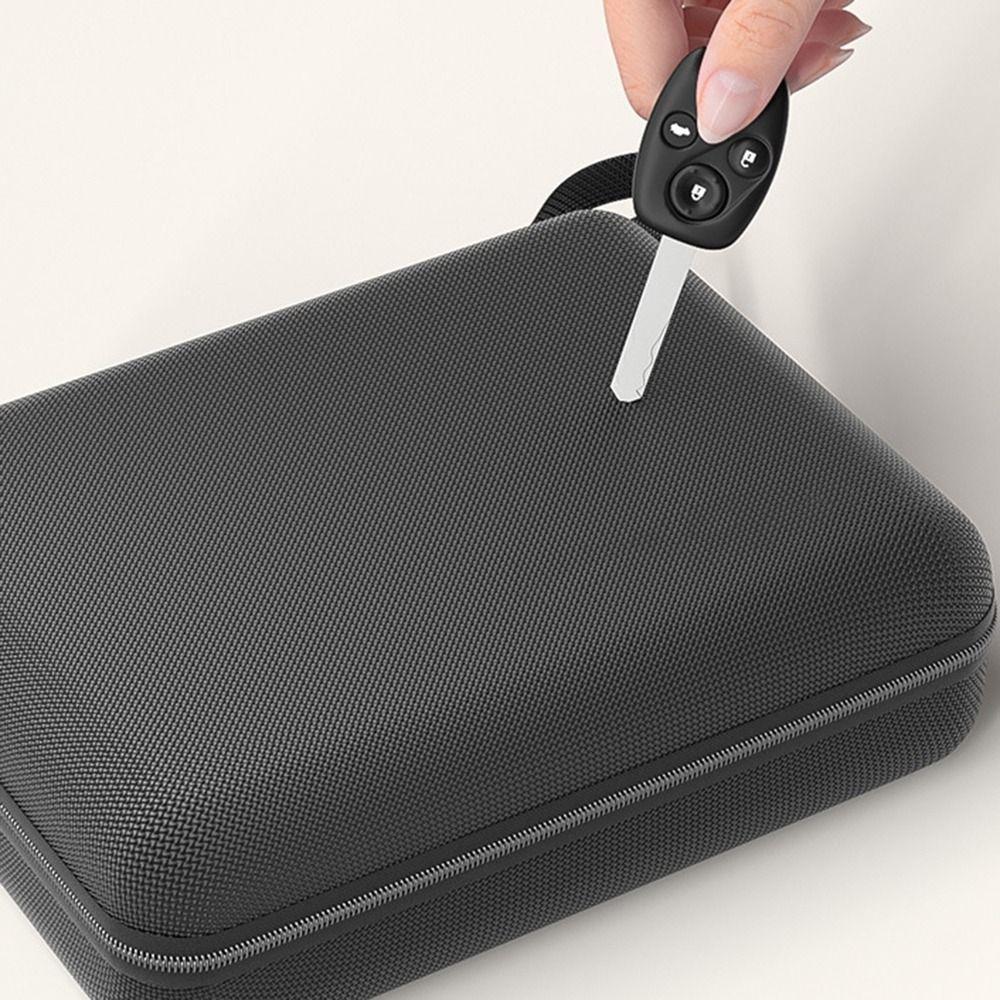 Zipper Closure Car Vacuum Cleaner Storage Bag with Handle Mini Hair Vacuum Organizer  Tool Storage