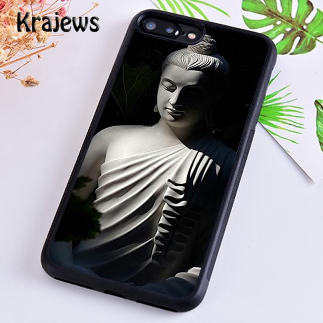 Krajews Buddhism Buddha statue Vintage Gautama Phone Case Cover For iPhone 17 Air 16 15 14 plus 11 12 13 pro ma Fundas