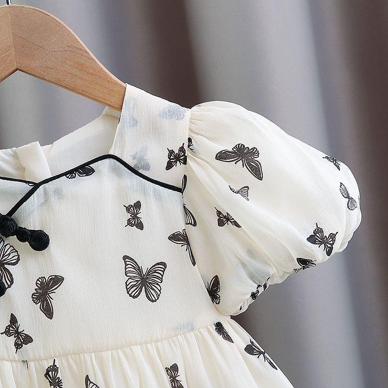 Girls' Dress Summer Hanfu Children's Chinese Style Women's Treasure Summer Dress Dress