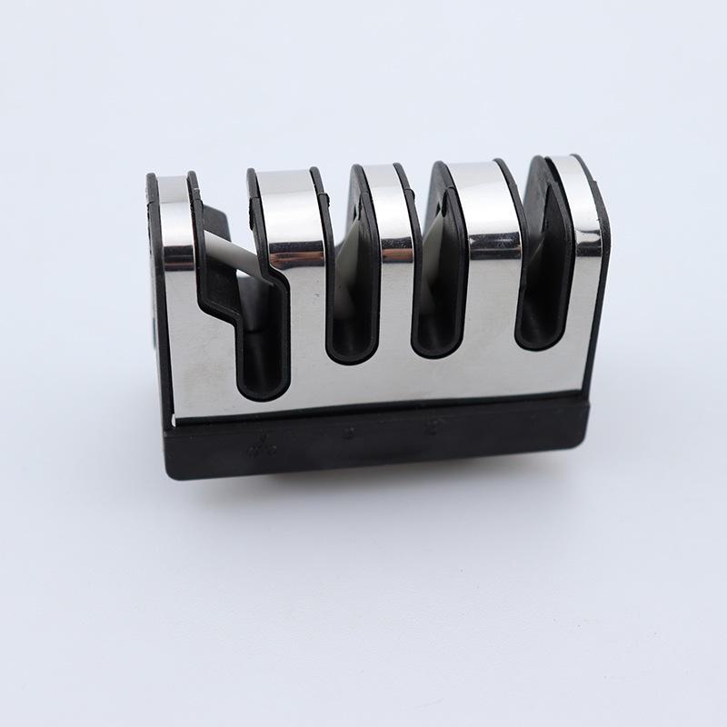 "Three-Stage Handheld Kitchen Knife Sharpener – Multi-Function Whetstone Tool for Quick Household Sharpening"