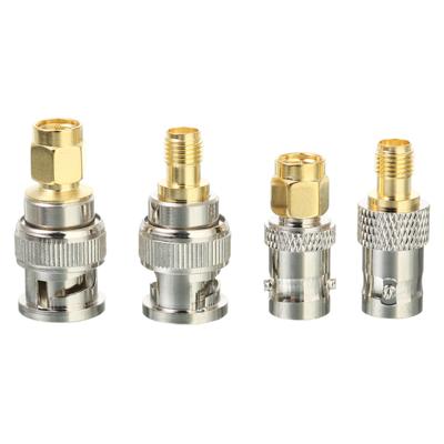 4-teiliges BNC-zu-SMA-Stecker-Typ-Stecker-Buchse-HF-Stecker-Adapter-Test-Konverter-Kit-Set
