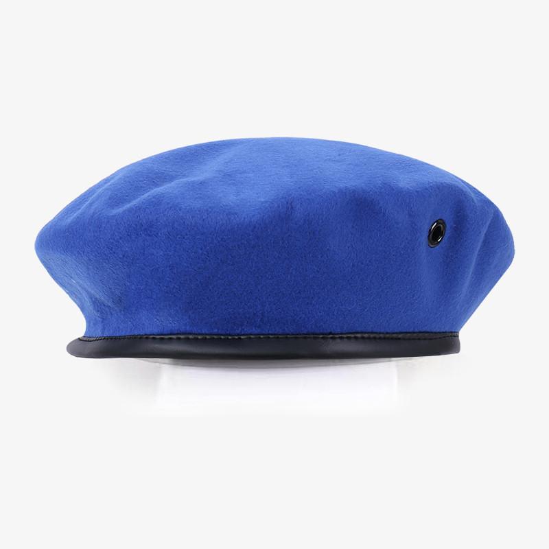 

Wool Beret Hat For Men Women With Warmth And Adjustable Fit For Outdoor Activities синий