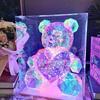 Iridescent Heart Light-Up Bear: Valentine's & Birthday Gift Souvenir 520 Qixi Ornament