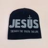 Y2K Letter Cross Street Wool Knitted Hats Autumn And Winter Hip Hop Warm Personal Comfortable Versatile Fashion Jacquard Weave