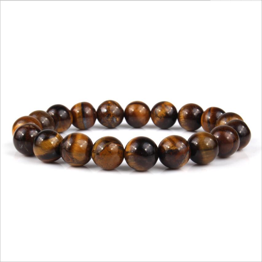 6/8/10mm buddha Bracelets Blue Tiger Eye Bracelet Natural Stone Round Beads Elasticity Rope Men Women blue stone Beaded Bracelet