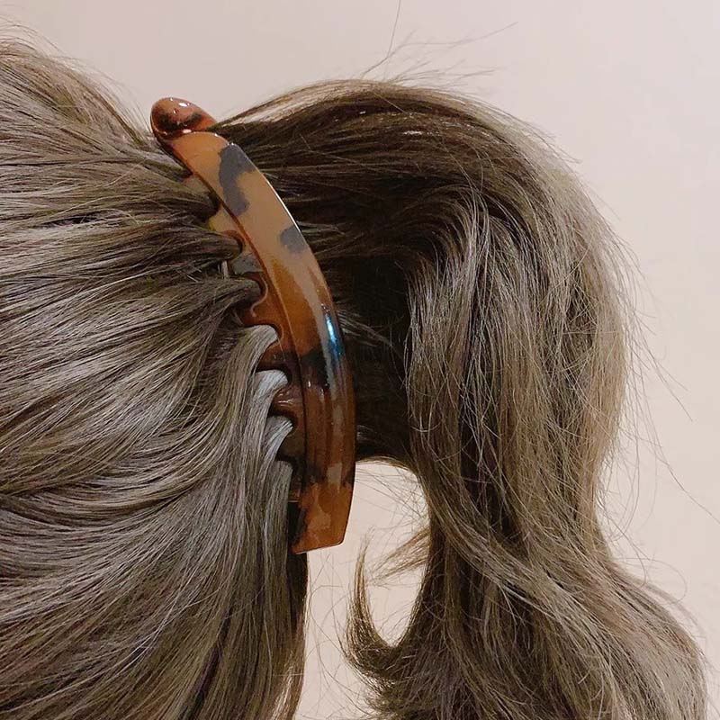Trendige matte Haarspangen Einfarbig Bananenclip Damen Haaraccessoires Mode Pferdeschwanz Haarspangen Haarklammern Haarnadeln