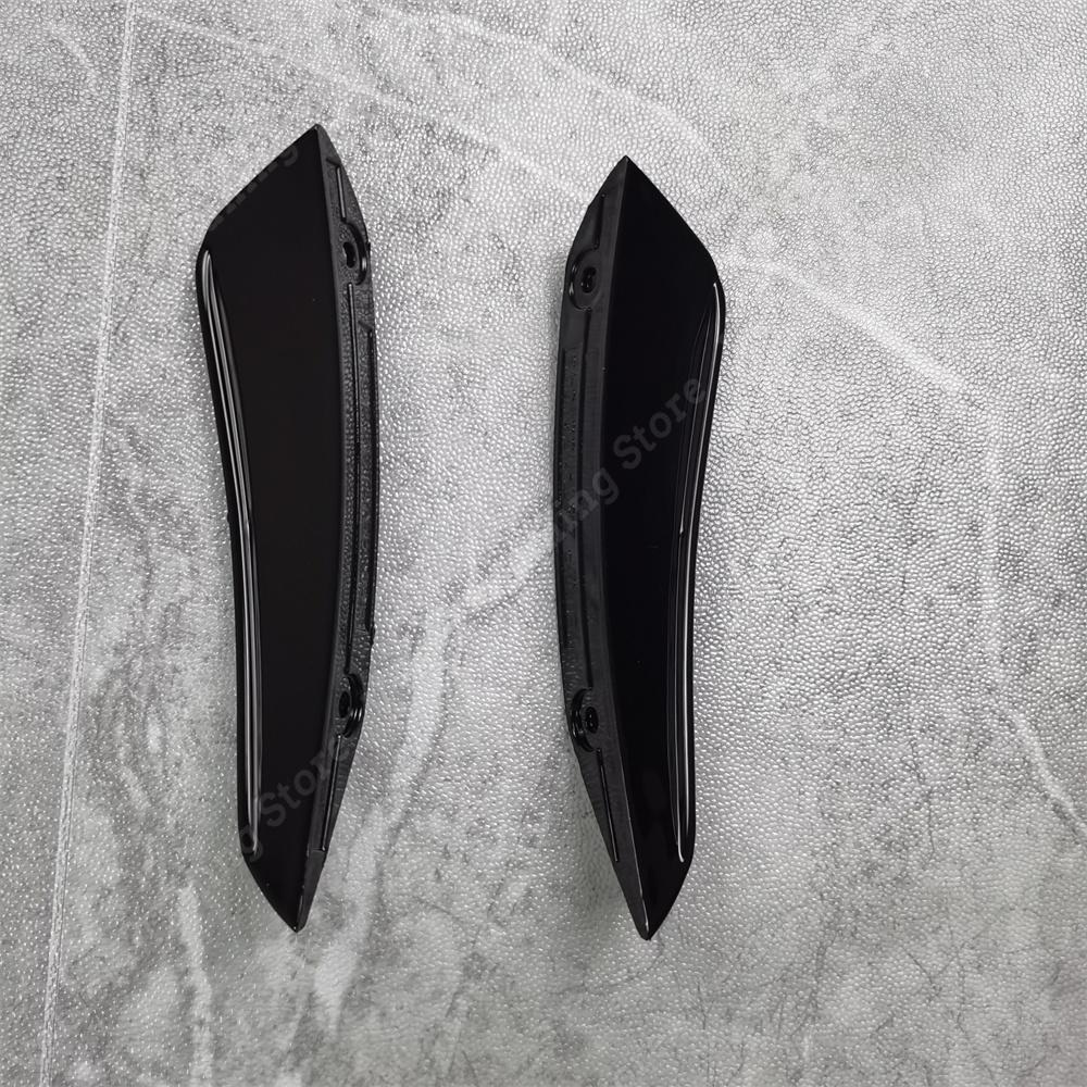 For Mercedes Benz CLA C117 X117 CLA200 220 250 CLA45 AMG 2015-2018 Black Front Bumper Lip Spoiler Splitters Canards Vents 4Pcs