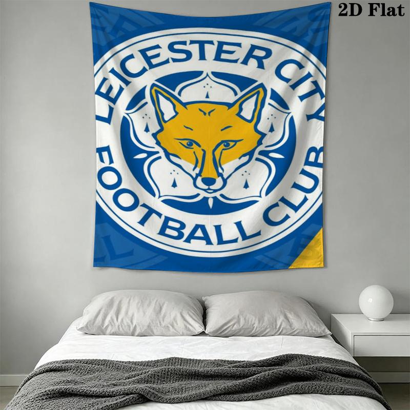 leicester city football club Wall Tapestry Aesthetic Wall Hanging Printed Fabric Blanket Decorative Tapestries for Bedroom Living Room Home Decor