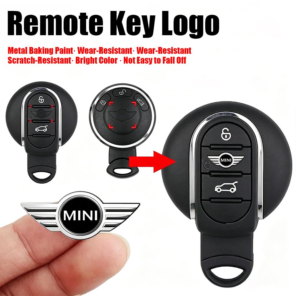 14/18/22MM Car Styling Remote Key Emblem Sticker Accessories For Mini Cooper JCW Works R50 R52 R53 R55 R56 R57 R58 R59 R60 R61 F G2