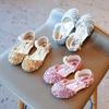 Mädchen Sprincess Schuhe Pailletten Perle Gold Rosa Sommer Kinder Sandalen Cover Toe 21-36 Kleinkind Mode Party Dance Kinder Flats