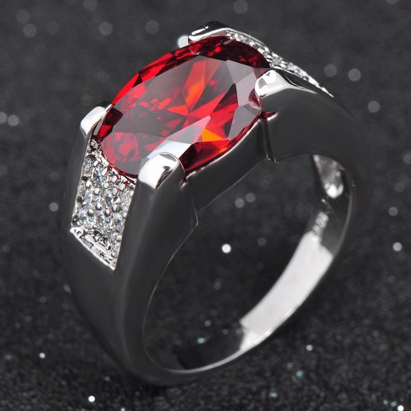 INS ring women's European and American jewelry micro-inlaid color zirconium gemstone creative jewelry accessories women