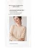 Women's Versatile Cashmere Round Neck Sweater - Thin, Simple, Loose-Fit Knitted Design for Autumn/Winter.