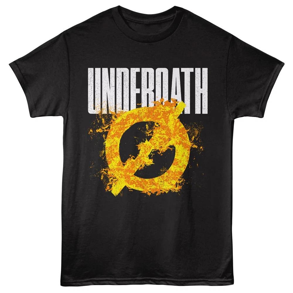 

Underoath Fire Splatter Symbol Men s T shirt Hardcore Metal Music M