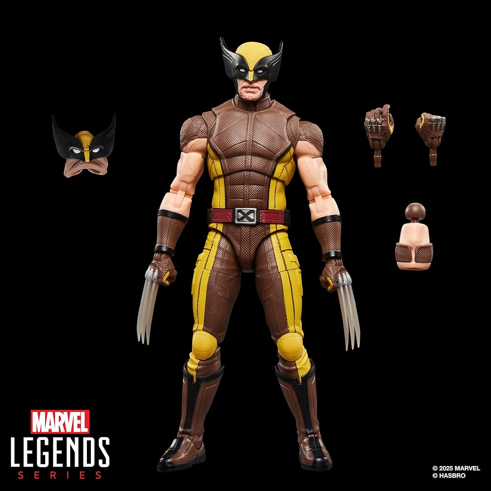 Hasbro Marvel Legends Wolverine Action Figure Brown Suit 15 Cm for Marvel Studios Deadpool Collection