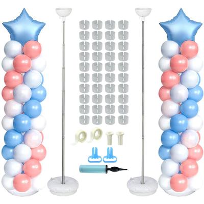 Ballonständer-Set, Ballon-Dekoration, Weltraum-Dekoration, Veranstaltungsort, Verstellbare Höhe, Set von 2