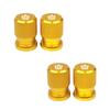 4pcs Car Wheel Tire Valve Caps Aluminum Airtight Covers Badge Emblem for Toyota Crown Accessories