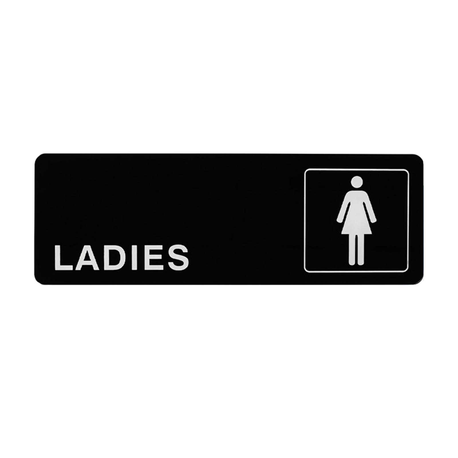 

Clear Acrylic Restroom Sign Durable Bathroom Marker Easy to Clean Washroom Directional Signs for Public Places 2