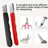 1pc Portable Alloy Knife Sharpener- Ideal for Home Kitchen and Outdoor Camping- Sharpens Knives and Scissors