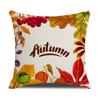 Harvest Series Cushion Cover Yellow Autumn Pumpkin Maple Leaf Pillow Cushion Cover Home Cushion Cover
