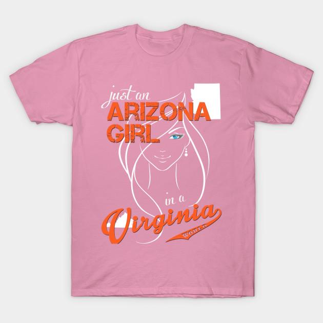 T-Shirt Damen Arizona Virginia Harajuku Druck Kawaii T-Shirt Sommer Kurzarm Damen T-Shirt Top Tee